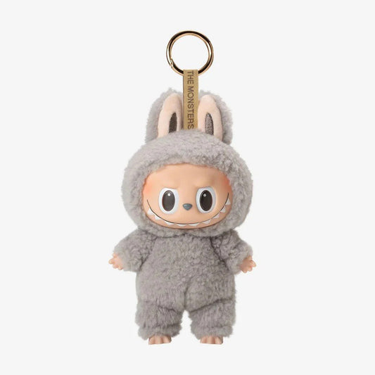 Labubu The Monsters Exciting Macaron Plush Figure - Sesame Bean Grey