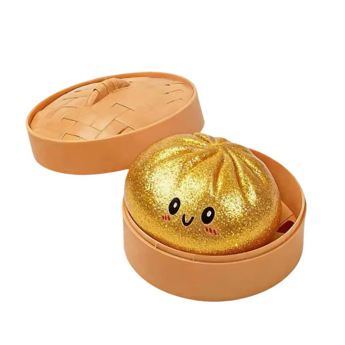 Squishy Dumpling Mystery Golden or Glitter Mystery Squishy 4 inch