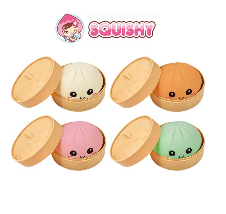 Squishy Dumpling Mystery Golden or Glitter Mystery Squishy 4 inch
